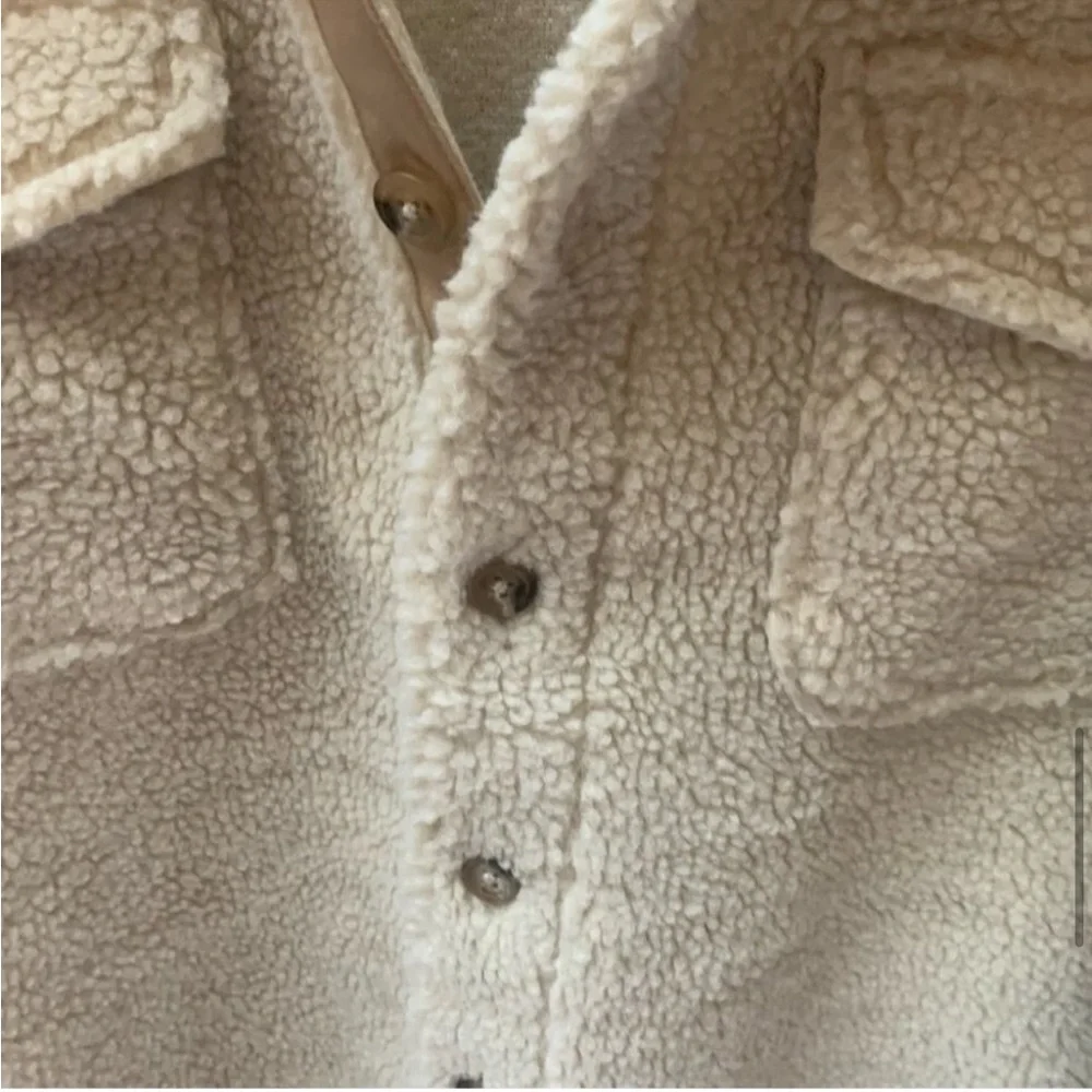 Polo Ralph Lauren Oversized Sherpa Fleece Button Up Shacket Jacket M - Picture 13 of 14